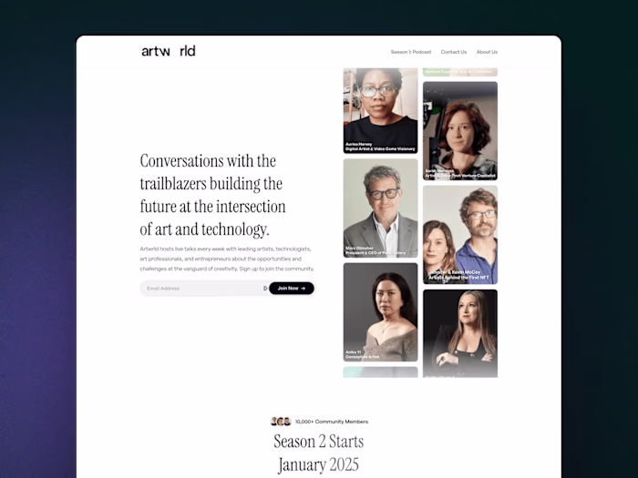 Artwrld Website