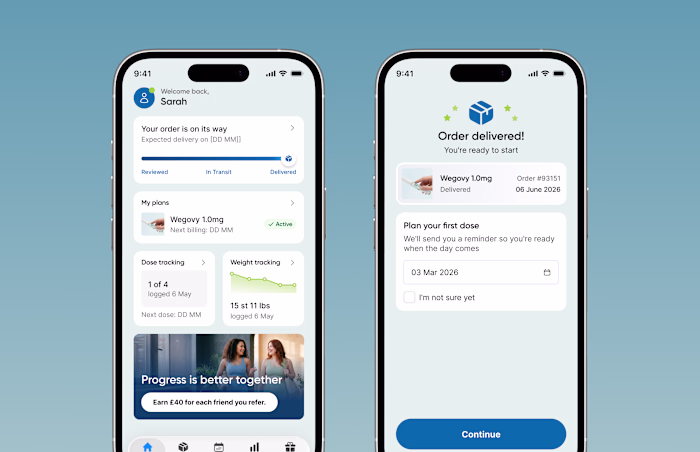 MVP mobile app for an AI-native telehealth platform
