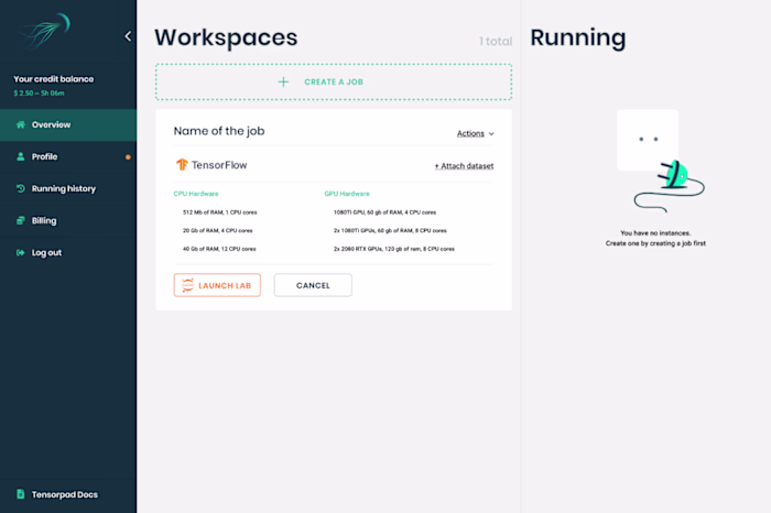 Prototyping platform for Deep Learning projects