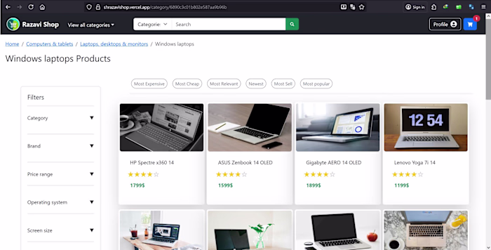 Full MERN E-commerce Platform