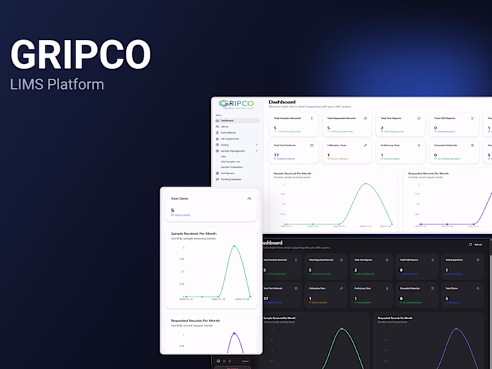 Development of Gripco LIMS Platform