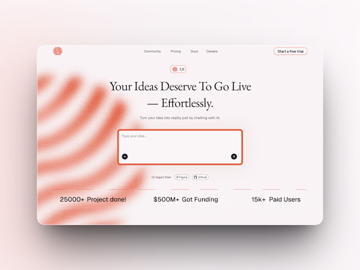 AI SaaS Product Website Design