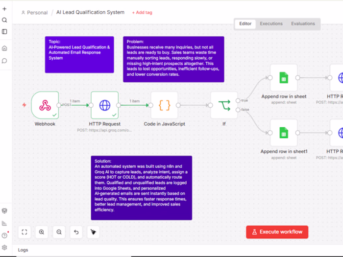 PROJECT TITLE
AI-Powered Lead Qualification &