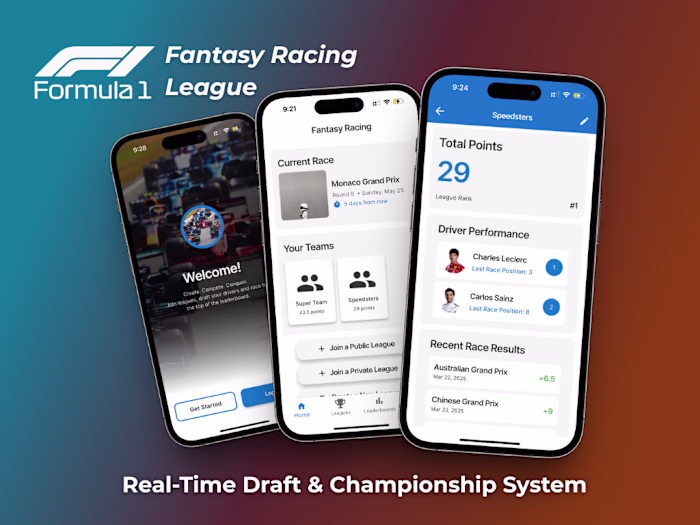 Fantasy Racing | Real-Time Draft & Championship System