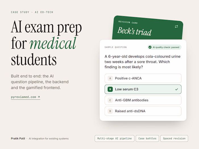 PyrexiaMed: AI-Powered Exam Prep for NEET-PG & INI-CET
