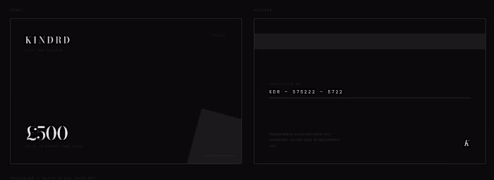 Brand Identity Concept Design - Minimalist Furniture "KINDRD...