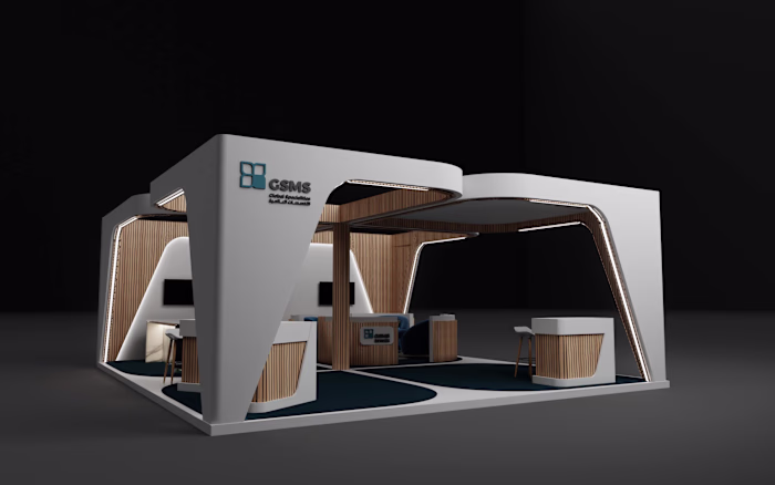 Innovative 3D Booth Design for Trade Show