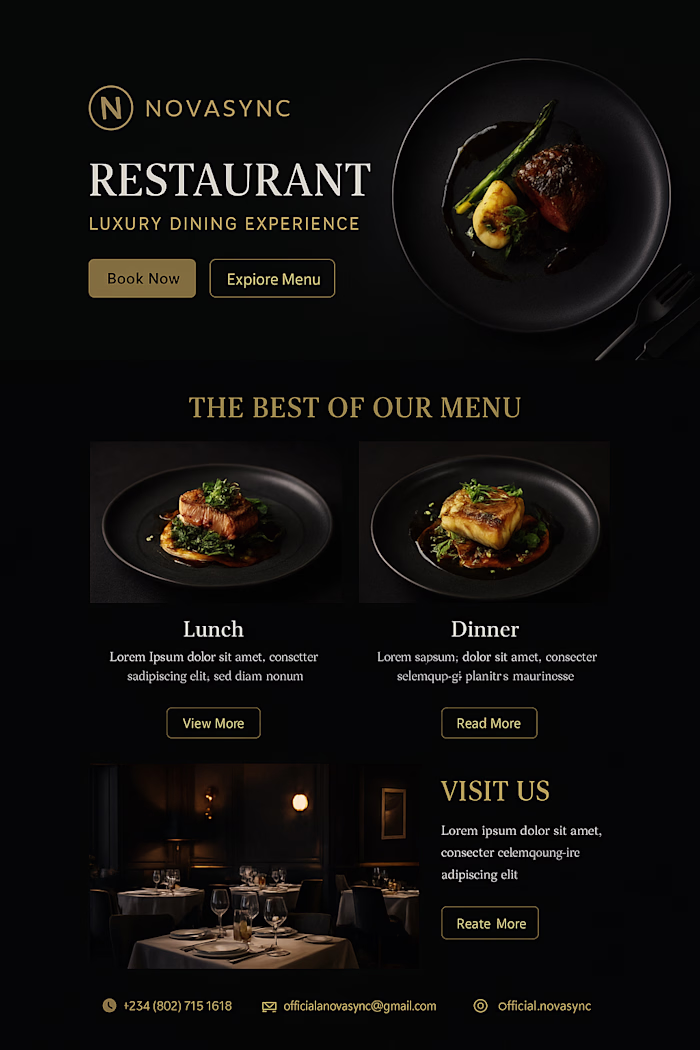 High-Converting Restaurant Website Design