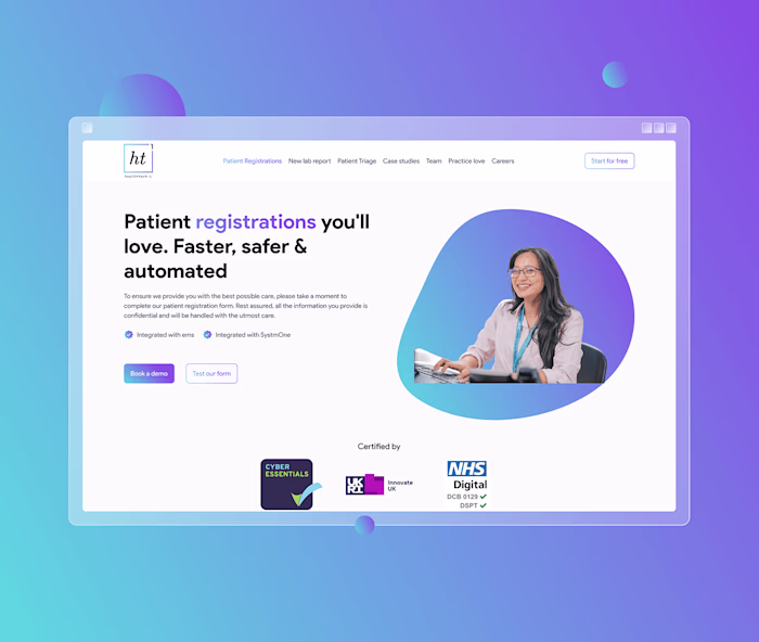 Healthtech-1 Landing Page Redesign :: Behance