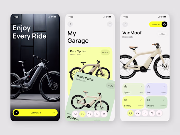 Smart Bicycle Mobile App 