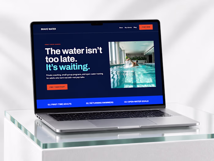 Brave Water — Kajabi Swim School & Membership Website