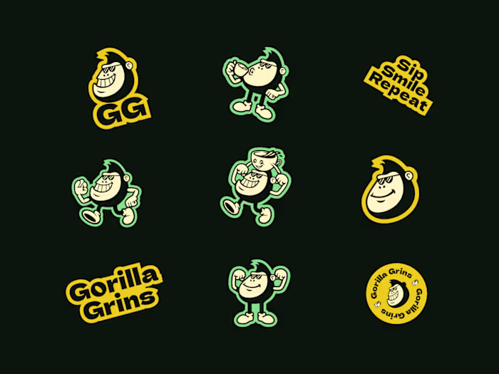 Gorilla Grins 
Logo & Brand Identity Design