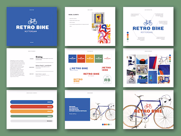 Retrobike Rotterdam Brand Identity Design