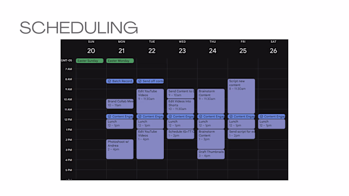 Scheduling
