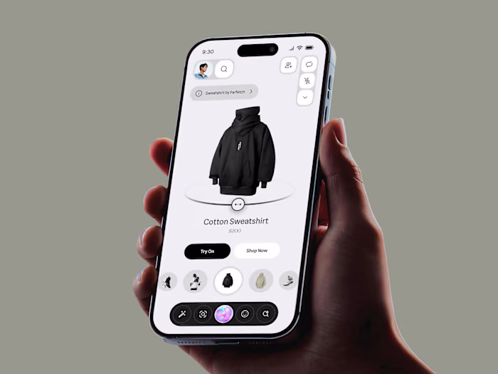 AI-Powered Fashion Shopping Mobile App Design