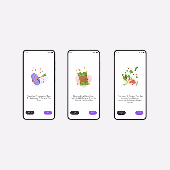 Healthy Food Mobile App Design