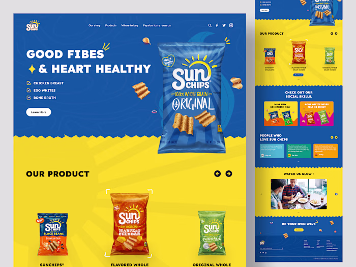 Sun Chips - Ecommerce Landing Page