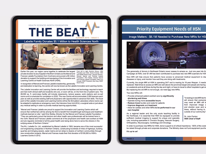 Health Sciences North Foundation Campaign Design 