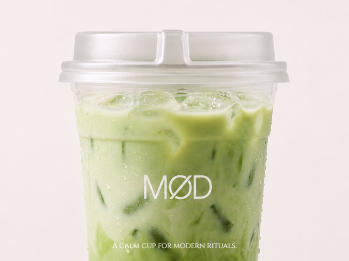MØD Coffee. Matcha Cafe Brand