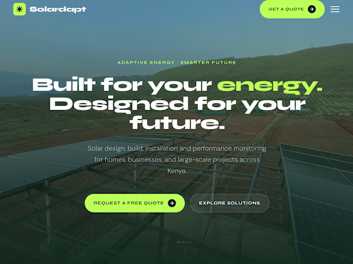High-Performance Next.js Renewable Energy Landing Page
