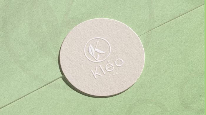 kleo cosmetic brand and packaging design