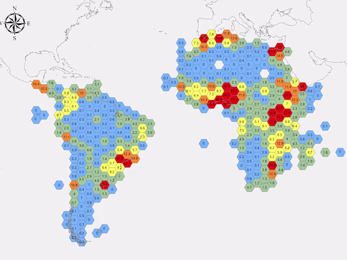 Population density mapping