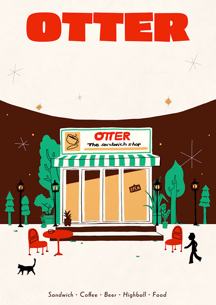 [Commercial] 🥪 Otter's poster & Menu