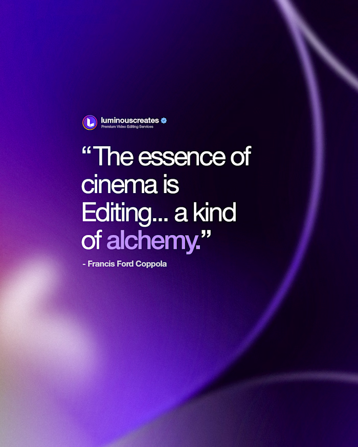 Most people think editing is