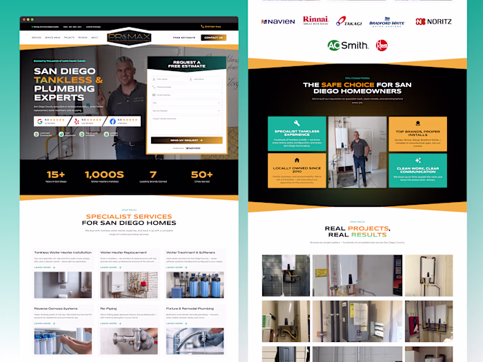 ProMax Plumbing Website Design