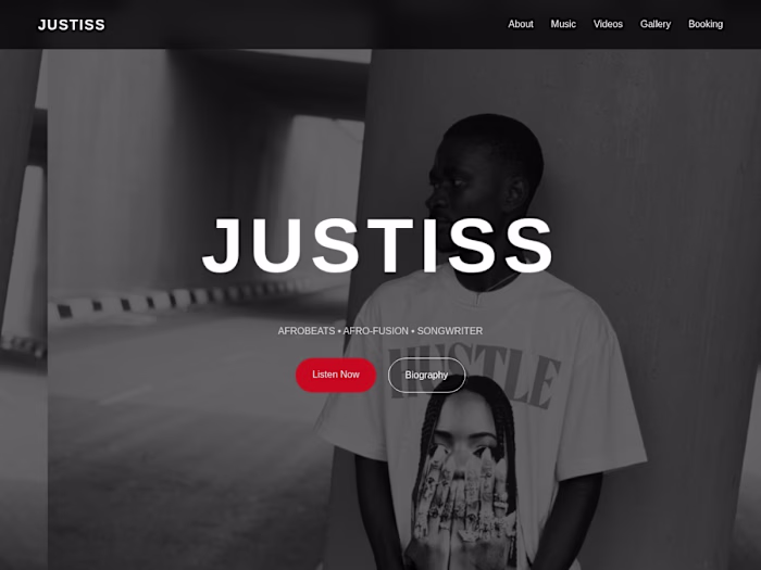 Music Artist Website