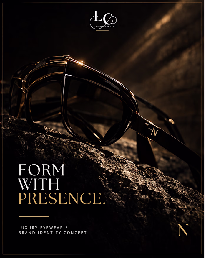 NOIRÉA — Luxury Eyewear Brand Identity Concept