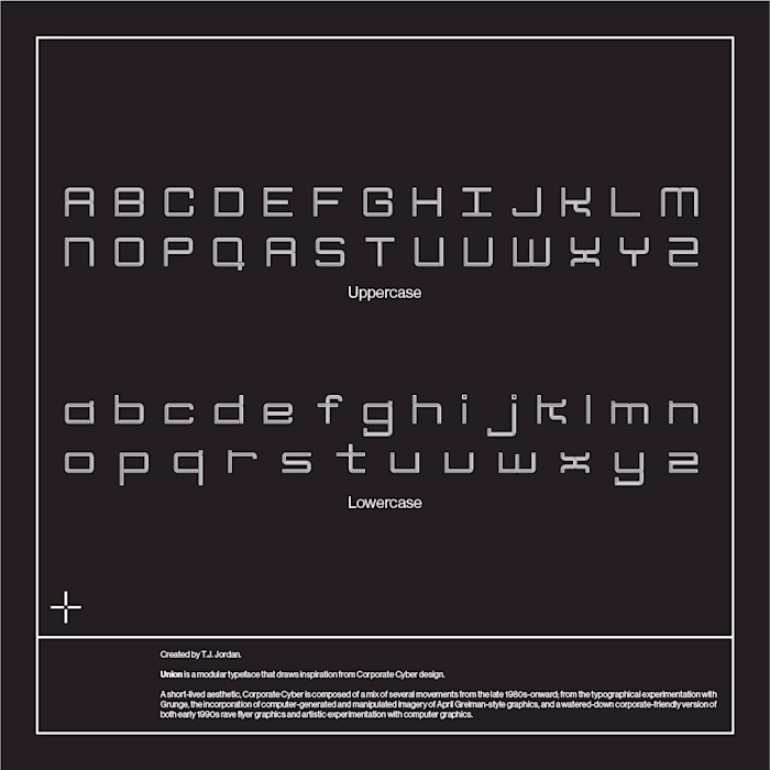 Custom "Union" typeface with teaser