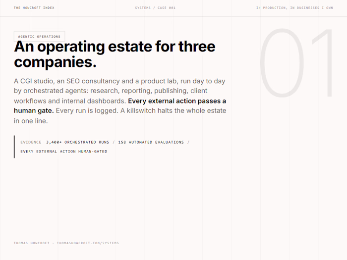 An operating estate for three companies