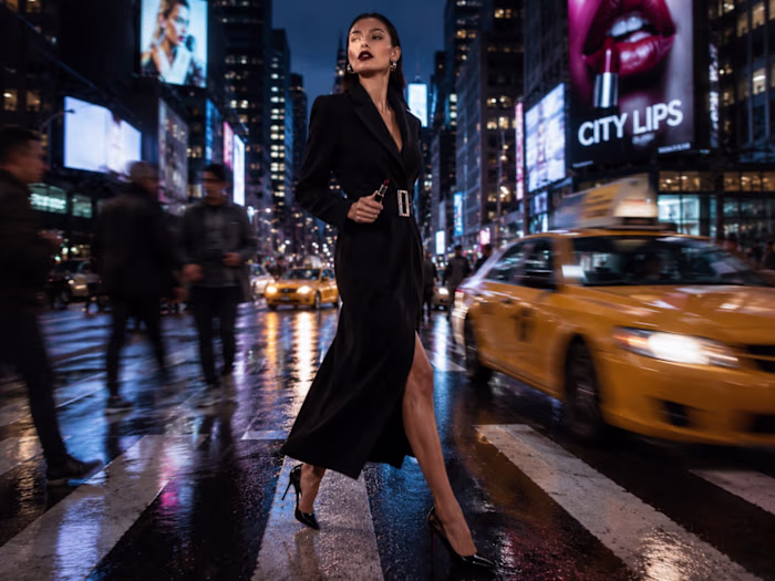 Midnight Glamour: High-Fashion Editorial Beauty Campaign