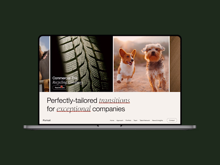 Portrait Capital • Bold Redesign & Webflow Build