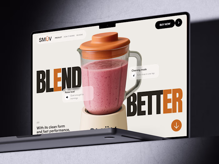🍓 Web Design for smart kitchen device | Hyperactive