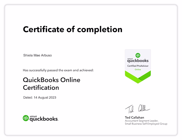 Certifications
