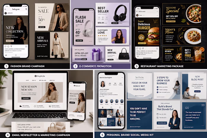A multi-industry Canva design portfolio