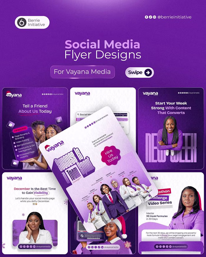 Global Social Media Event Flyer