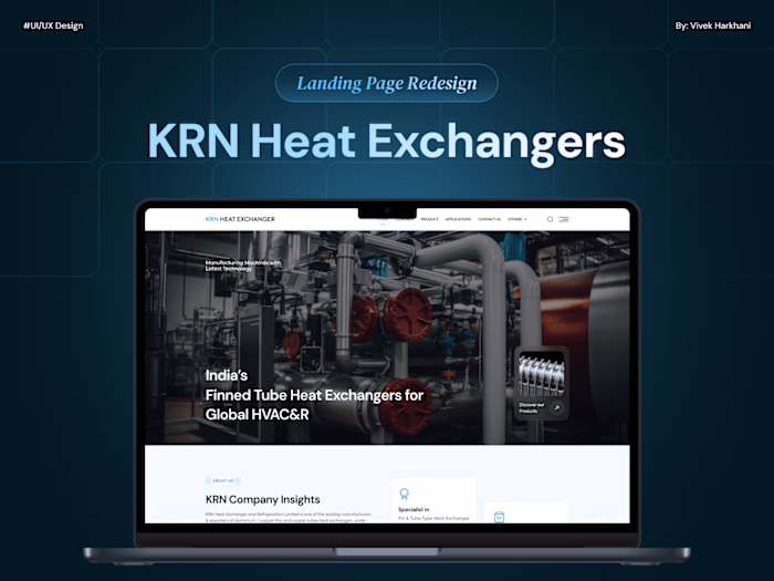 KRN Heat Exchanger - Website Redesign