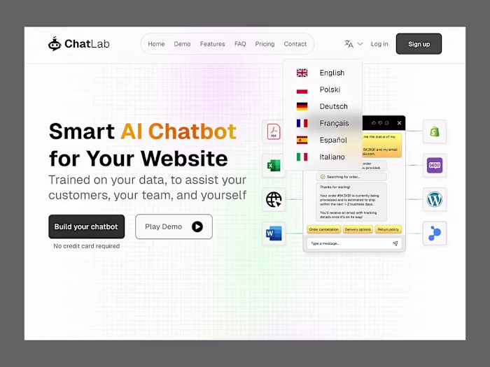 Redesign of Chatlab website