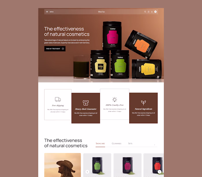 Elevating a Shopify Cosmetics Brand Through Strategic Design