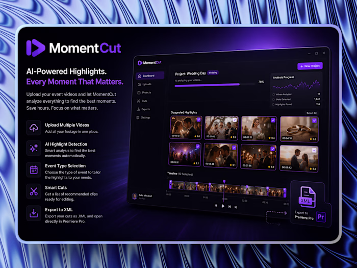 MomentCut — AI Video Highlight Tool