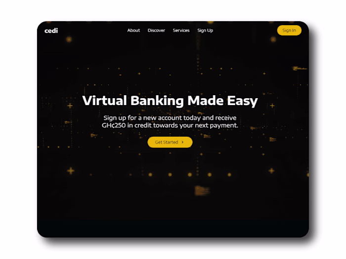 The Cedi Bank website