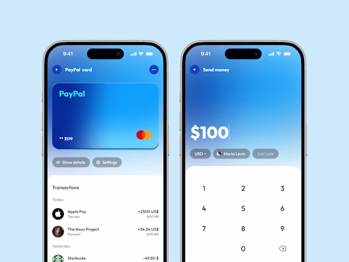 Paypal App Concept