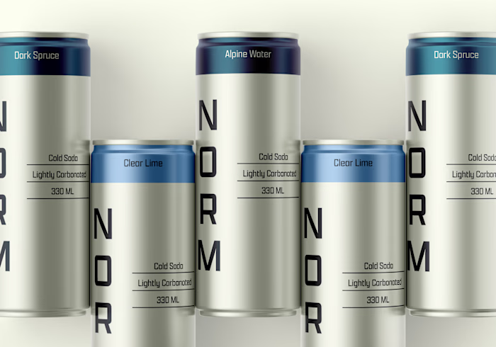 NORM — Soda Brand Identity & Packaging Design