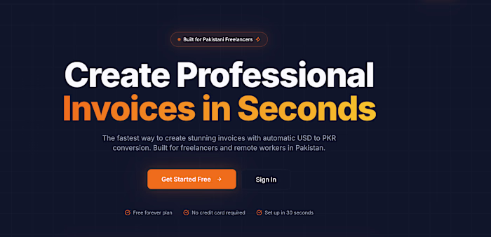 A professional invoice generator built