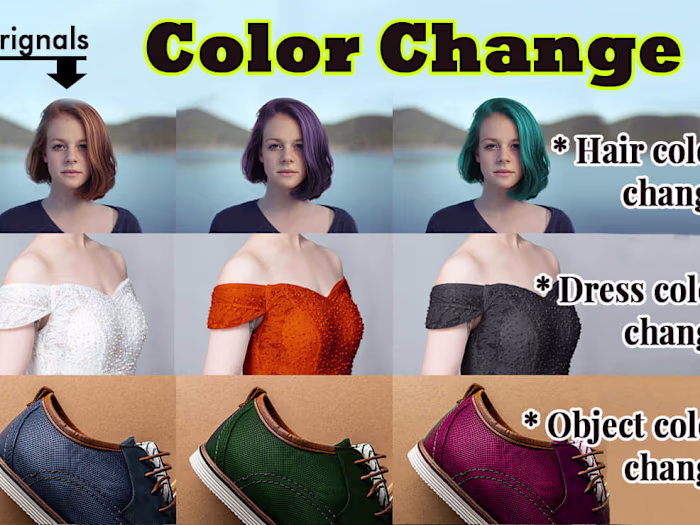 Hair and Dress Color Transformation