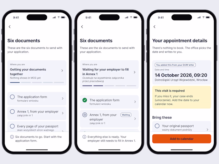 Karta Companion, iOS residence card app concept