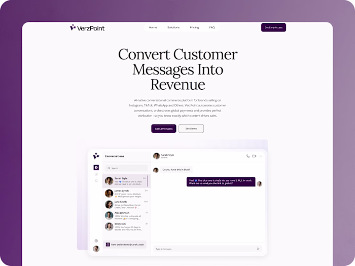 High-Conversion MVP Landing Page for AI Product